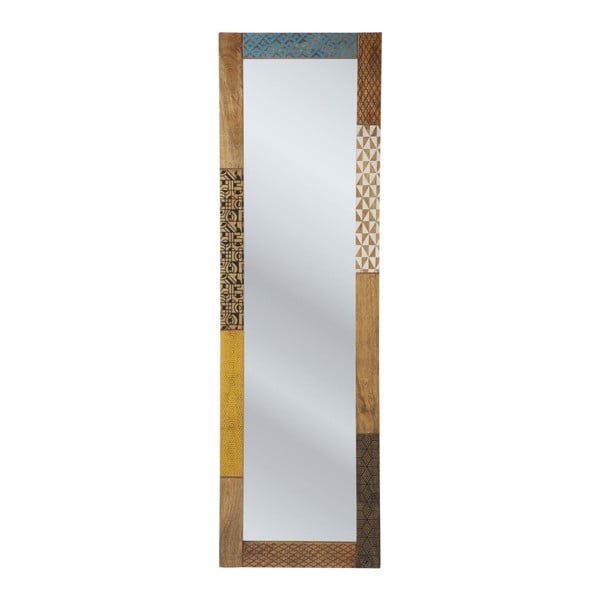 Oglindă cu ramă din lemn de mango Kare Design