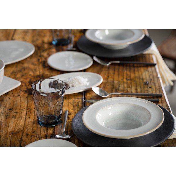 Farfurie adâncă din gresie ceramică Costa Nova Roda, ⌀ 22 cm, alb-image-1