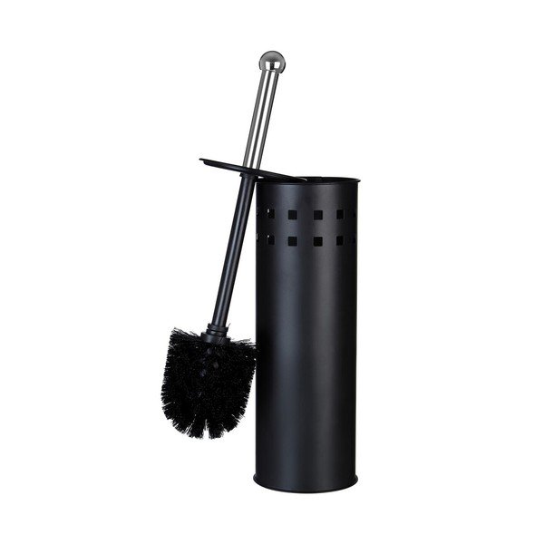 Perie de WC negru-mat din metal Indy – Premier Housewares-image-3