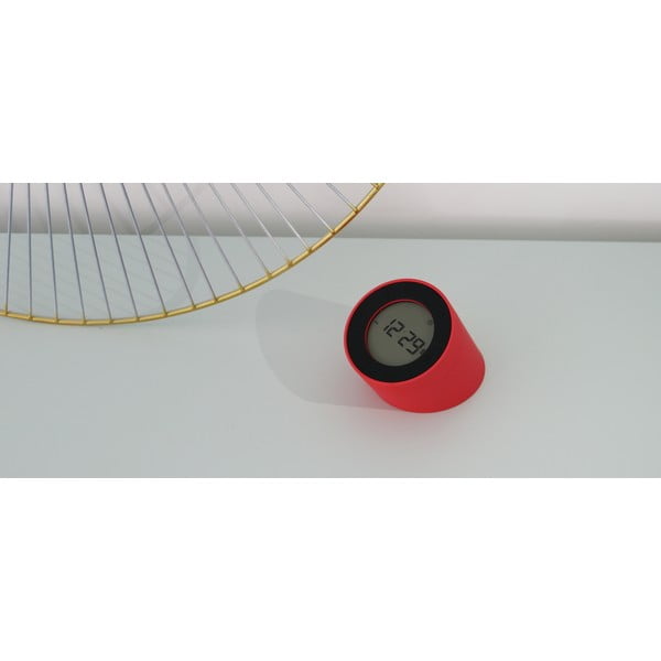 Ceas deșteptător cu LED Ginko Edge, roșu-image-1
