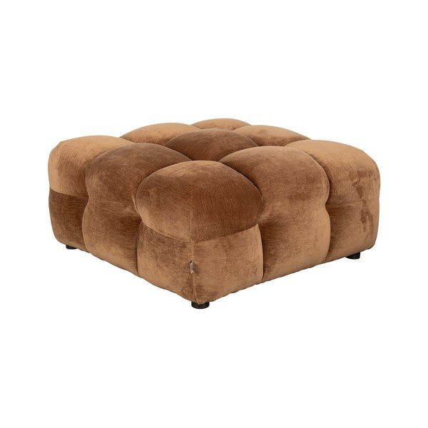 Taburet modular maro cu tapițerie din catifea Hackman – Dutchbone-image-2