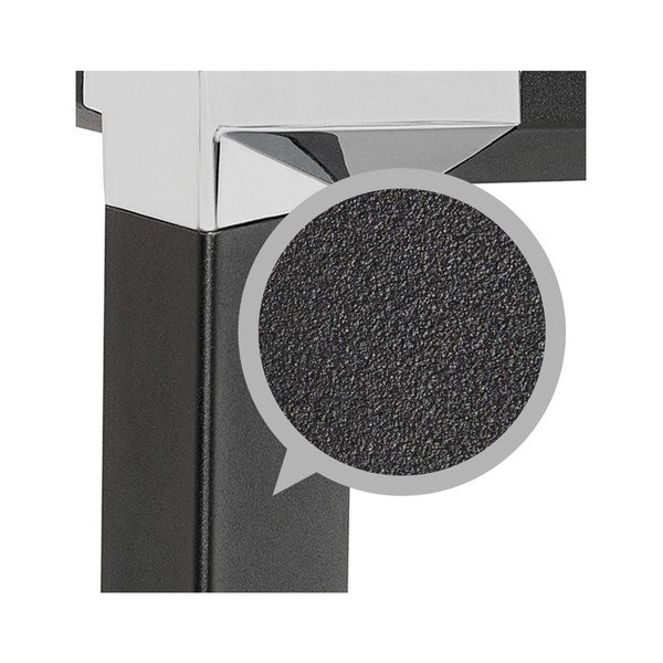 Birou cu blat cu aspect de lemn de nuc Kokoon Warner, negru-image-1