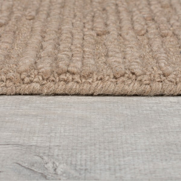 Covor bej țesut manual din lână 120x170 cm Harris Boucle – Flair Rugs-image-4