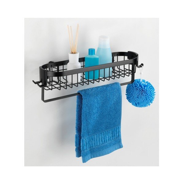 Raft de perete Wenko Classic Plus, negru-image-1
