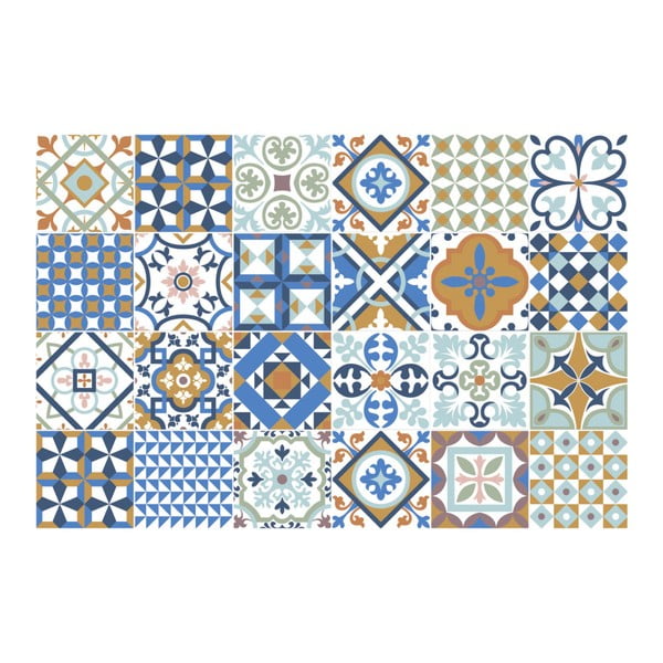 Set 24 autocolante Ambiance Azulejos Ornaments Mosaic, 10 x 10 cm-image-2