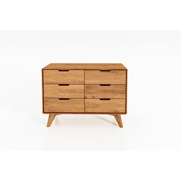 Comodă joasă din stejar 90x63 cm Greg - The Beds-image-1