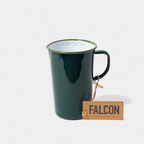 Ulcior smălțuit Falcon Enamelware DoublePint, 1,137 l, verde închis