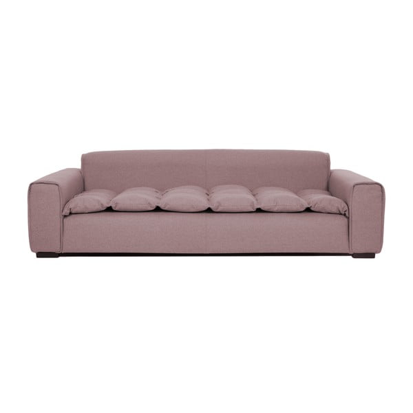 Canapea cu trei locuri Vivonita Cloud, roz închis