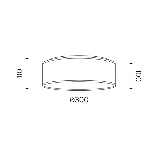 Plafonieră din furnir de nuc natural Sotto Luce TSURI M, ⌀ 30 cm-image-2