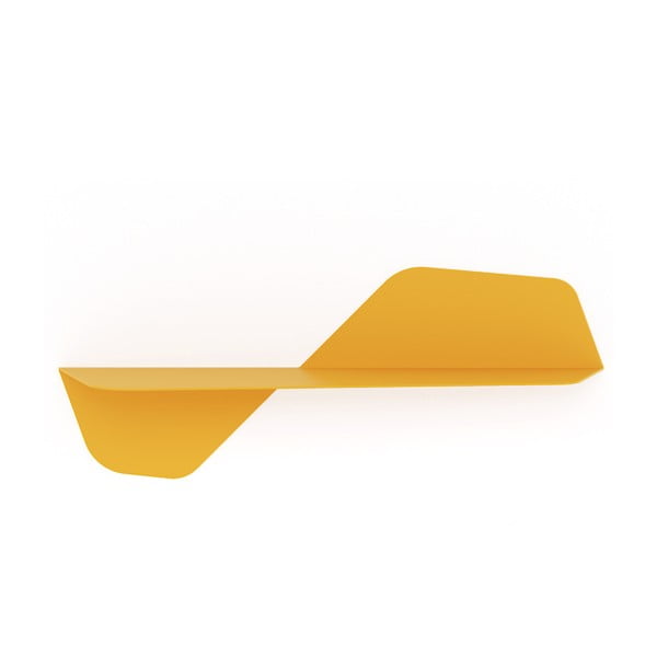 Etajeră de perete MEME Design Flap, 80 cm, galben