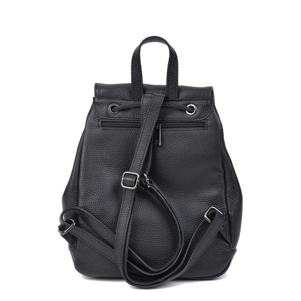Rucsac din piele Roberta M Aida, negru-image-3