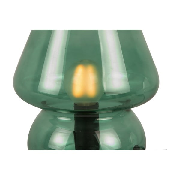 Veioză din sticlă Leitmotiv Glass, înălțime 18 cm, verde închis-image-4