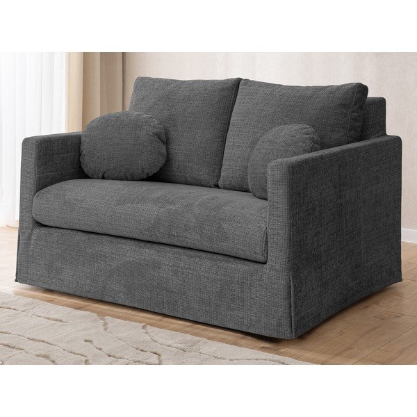 Canapea gri închis 140 cm Paphos – Ropez-image-1