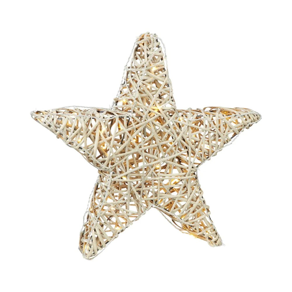 Decorațiune luminoasă în culoare naturală ø 50 cm cu model de Crăciun Sofus – Markslöjd