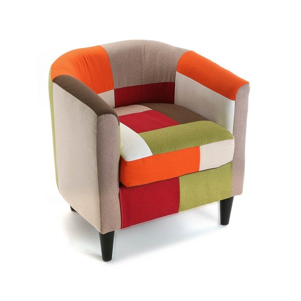 Fotoliu Versa Red Patchwork
