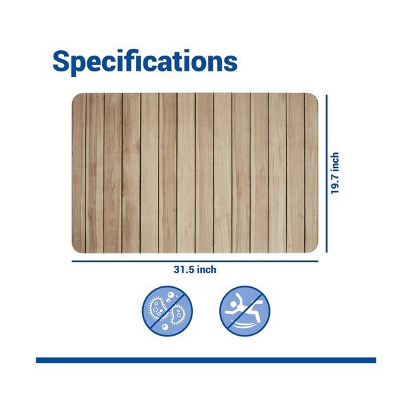 Covoraș de baie în culoare naturală din diatomit 50x80 cm Lepiana – Wenko-image-3