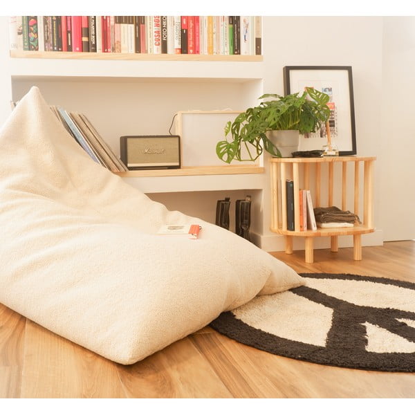 Fotoliu bean bag alb – Really Nice Things-image-3