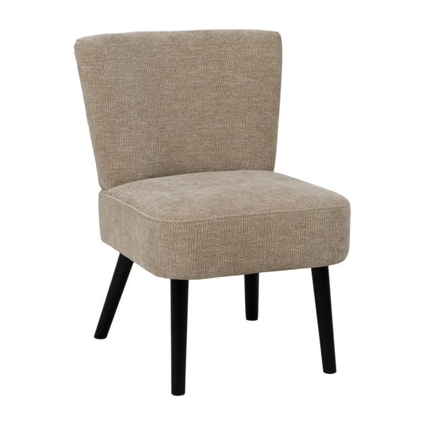 Fotoliu bej cu tapițerie din chenille – Ixia