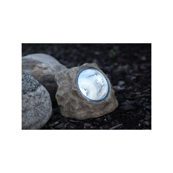 Decorațiune solară LED pentru exterior Star Trading Stone, înălțime 11 cm-image-1