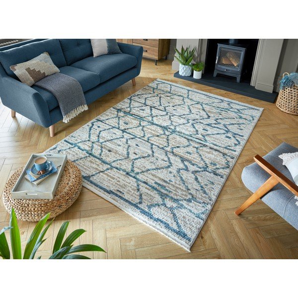 Covor Flair Rugs Neruda, 160 x 214 cm, bej - albastru-image-4