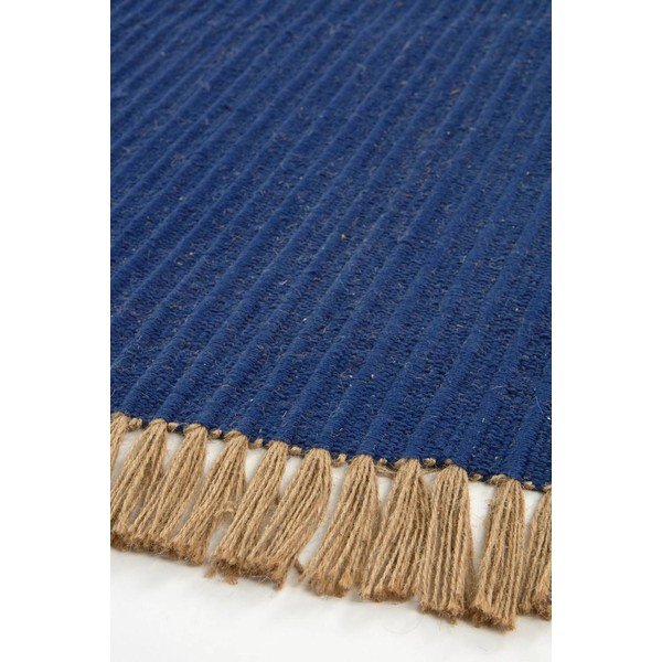 Covor albastru țesut manual din amestec de bumbac 160x230 cm Channa – Jotex-image-3