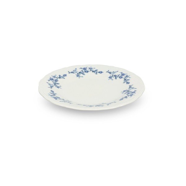 Farfurie albă/albastră din porțelan ø 21 cm Retro – BonBistro-image-3