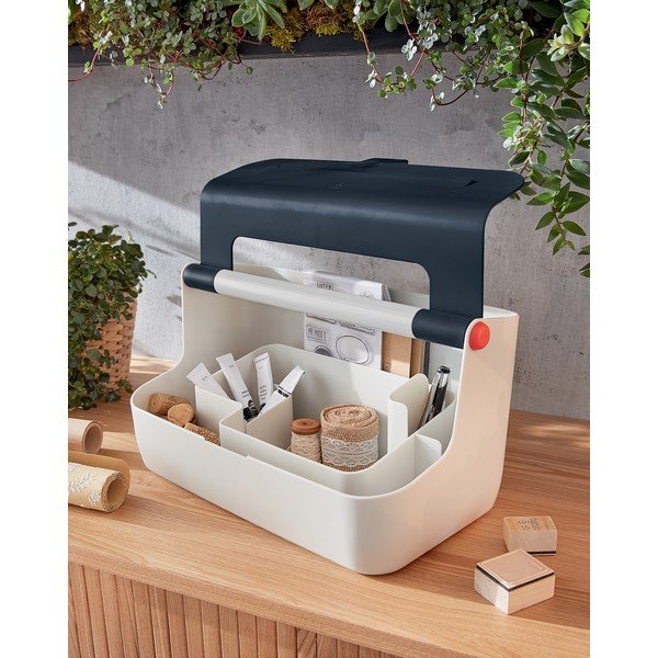 Cutie portabilă cu organizator Leitz Cosy, gri-image-1