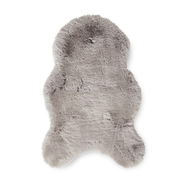 Blană gri deschis sintetică 60x90 cm Super Teddy – Think Rugs
