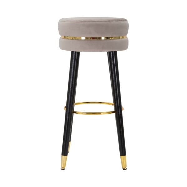 Scaun de bar gri deschis tapițat (înălțime șezut 74 cm) Paris – Mauro Ferretti-image-1