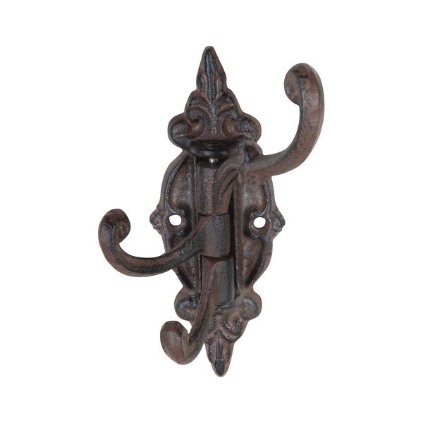 Cârlig maro închis de montat pe perete din metal – Esschert Design-image-3