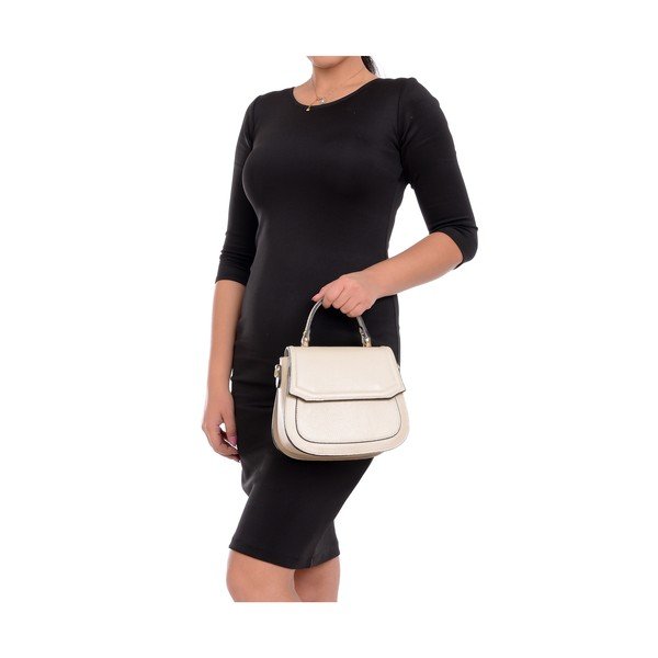 Geantă crossbody din piele Isabella Rhea, bej-image-4