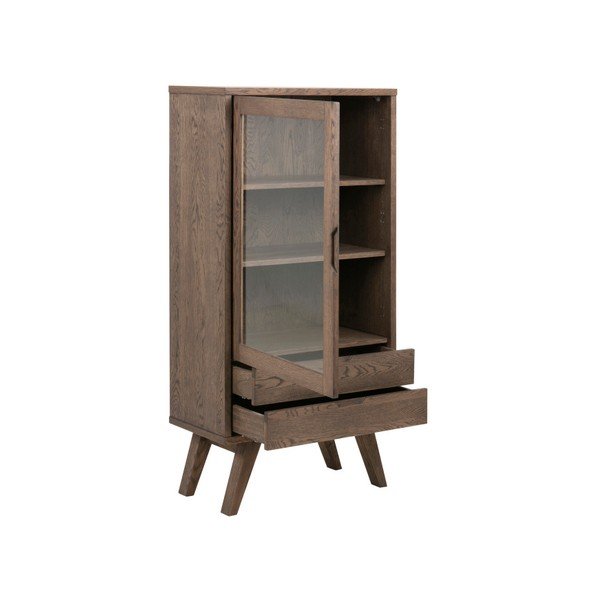 Vitrină maro 72x145x36 cm – Actona-image-1