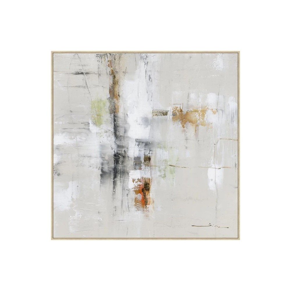 Tablou pictat manual cu ramă/pe pânză 103x103 cm Bold – Bizzotto