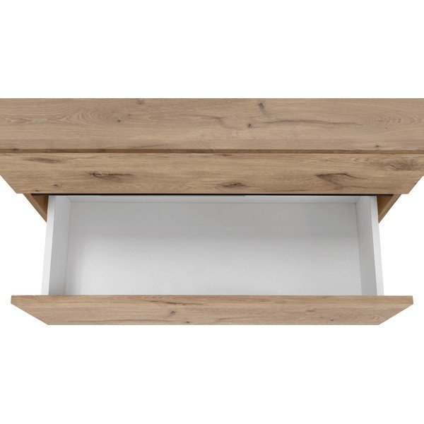 Dulap sub chiuvetă în culoare naturală cu aspect de lemn de stejar 80x55 cm Wisla – Støraa-image-1