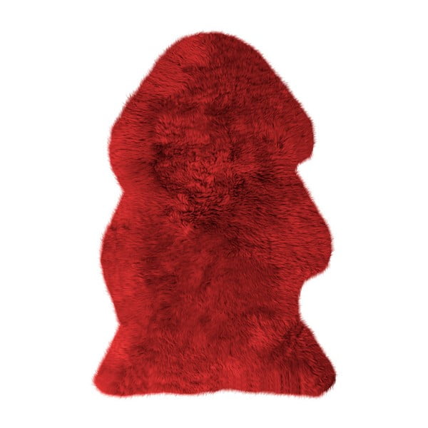 Blană naturală Pipsa Mouton, 110 x 80 cm, roșu