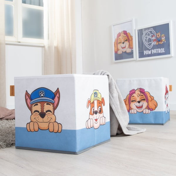 Organizatoare de jucării pentru copii 2 buc. din material textil 27x27x27 cm Paw Patrol – Roba-image-3