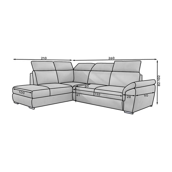 Colțar verde extensibil/cu spațiu de depozitare cu tapițerie din catifea (cu colț pe partea stângă/în formă de ”L”) Loreto – ELTAP-image-4
