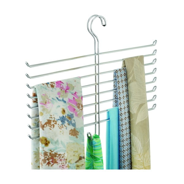 Cuier metalic pentru eșarfe și șaluri iDesign Classico, 40 x 32 cm-image-2