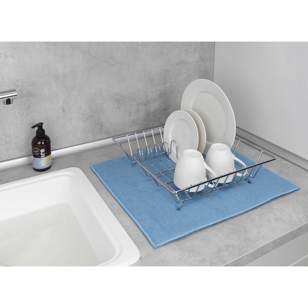 Suport absorbant uscare veselă Wenko Miko, albastru-image-4