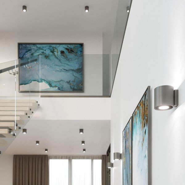 Spot gri închis ø 10 cm Roda – Sollux-image-1