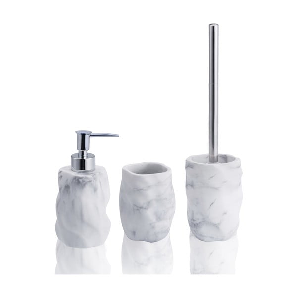 Set de accesorii de baie alb din marmură Marble – Tomasucci