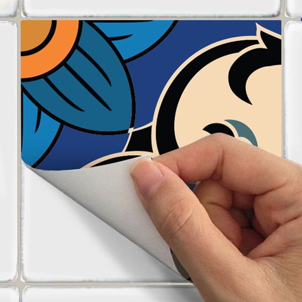 Set 60 autocolante Ambiance Toundra, 10 x 10 cm-image-1