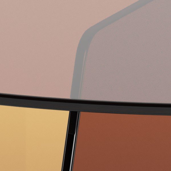 Măsuță de cafea maro rotundă din sticlă ø 80 cm Samos – Actona-image-1