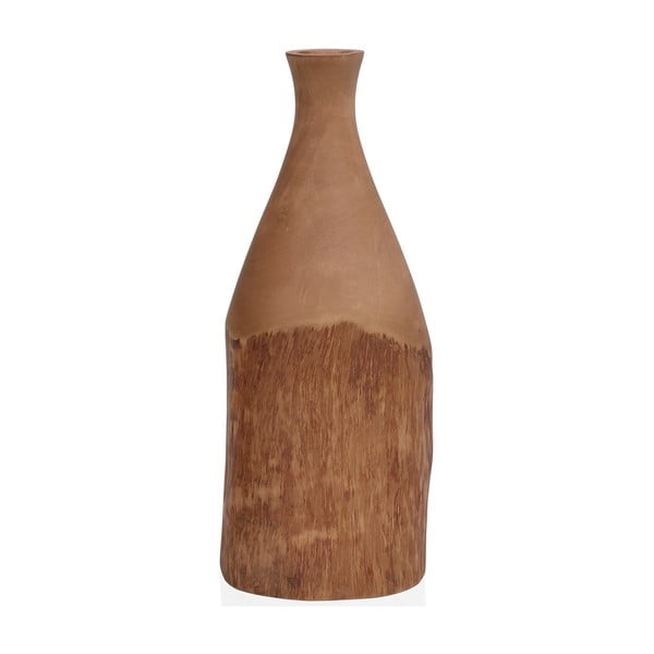 Vază din lemn Andrea House Bark Mango, 10 x 35,5 cm