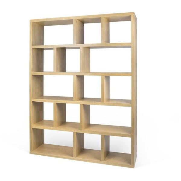Bibliotecă în culoare naturală cu aspect de lemn de stejar 150x198 cm Berlin – TemaHome-image-2