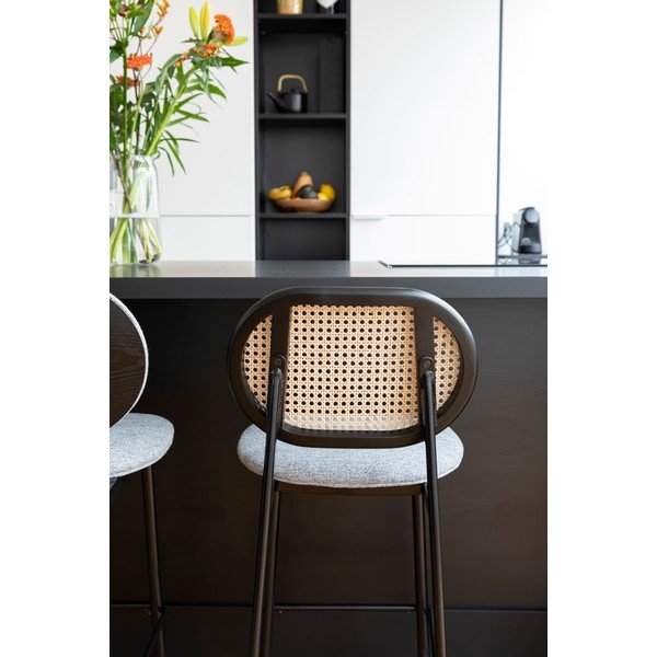 Scaun de bar negru/gri deschis 94 cm Spike – Zuiver-image-1