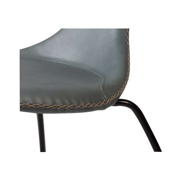 Scaun din piele DAN-FORM Denmark Flair, gri-image-2