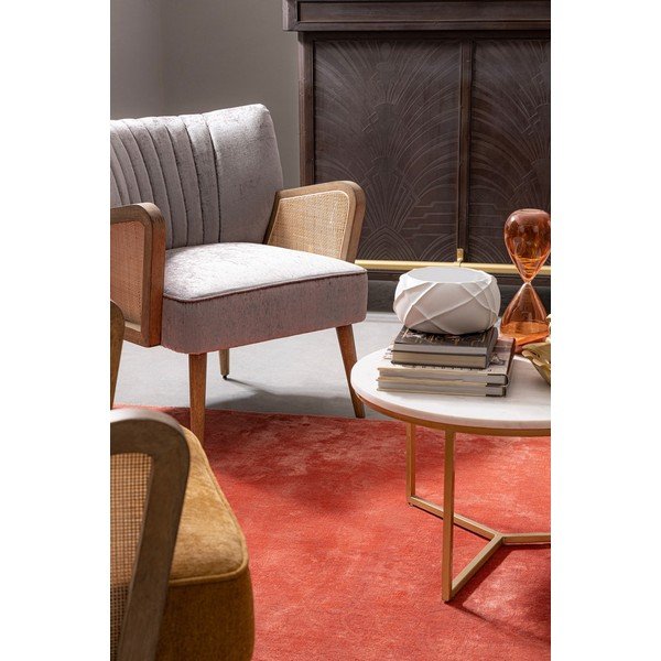 Fotoliu gri cu tapițerie din catifea Virna – Bizzotto-image-1