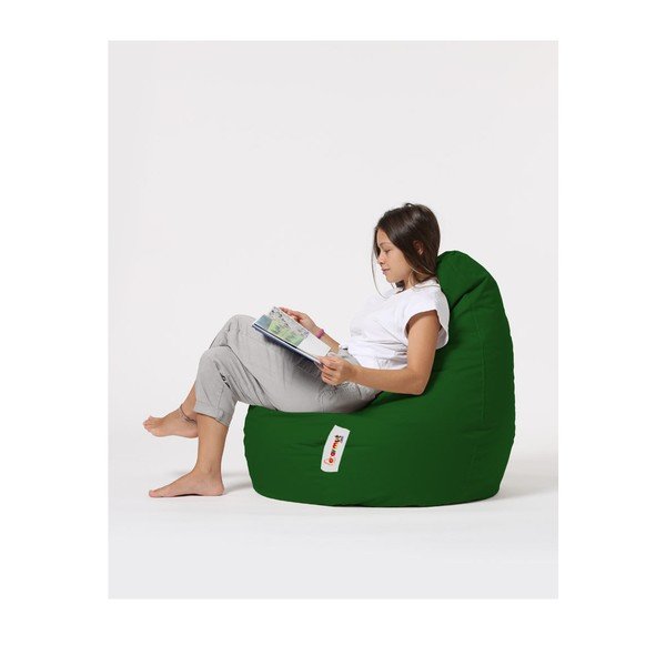 Fotoliu bean bag verde Drop – Floriane Garden-image-3