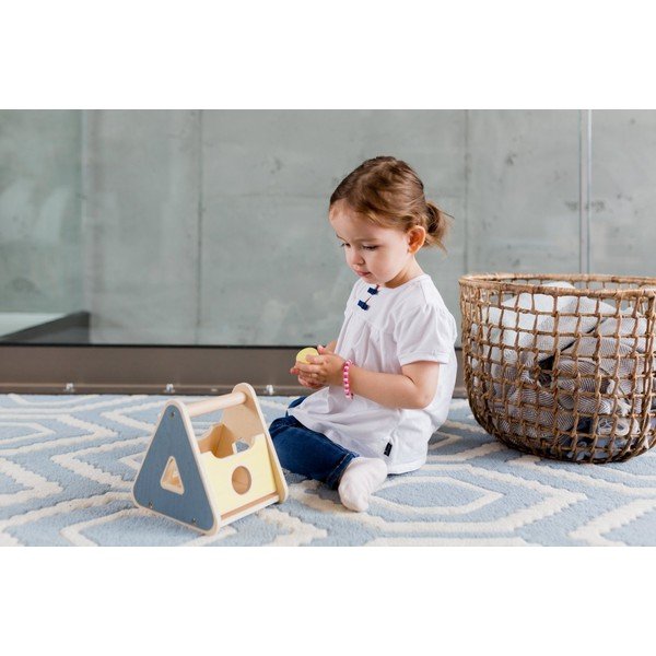 Jucărie educativă din lemn cu forme geometrice de inserat Kindsgut Basket-image-1